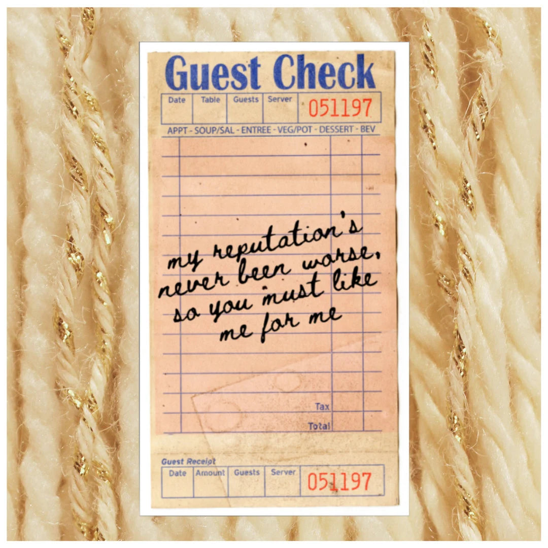 Delicate Guest Check