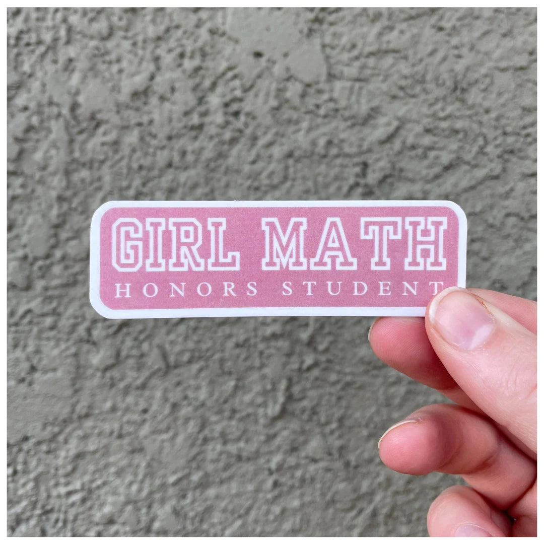 Girl Math Honors Student