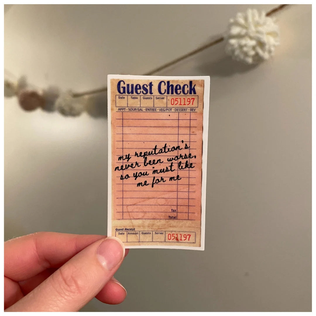 Delicate Guest Check