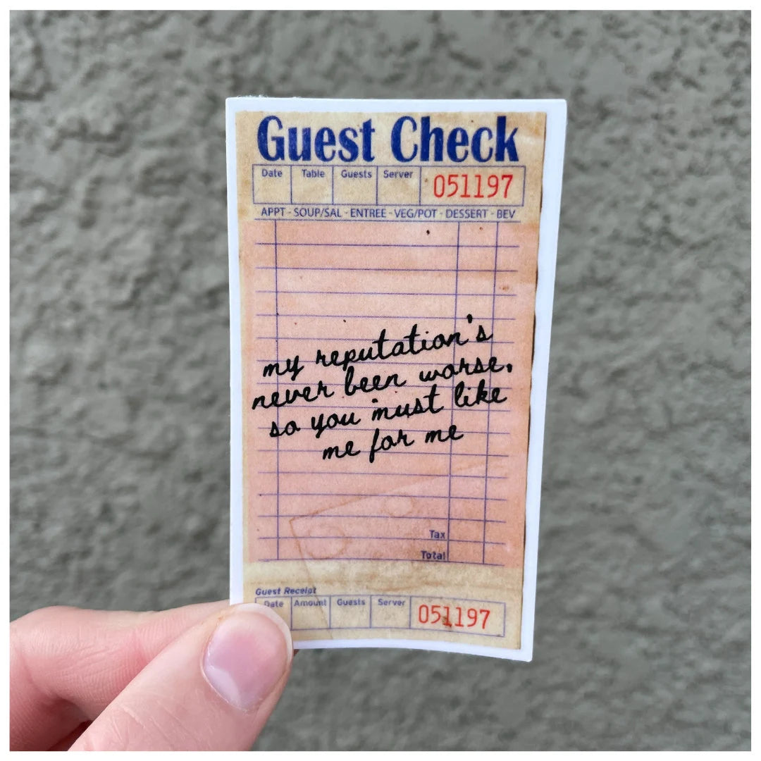 Delicate Guest Check